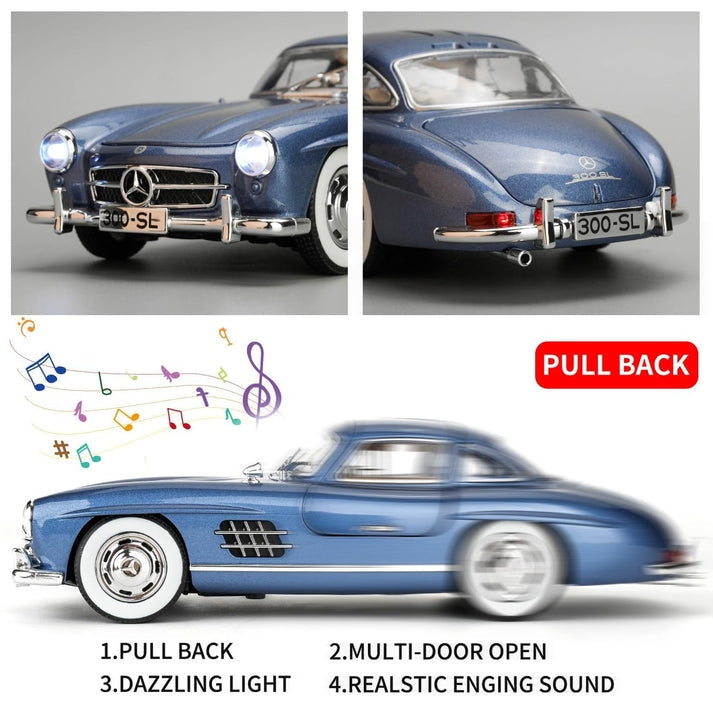 1954 Mercedes-Benz 300SL Vintage 1:24 Diecast Scale Model Car